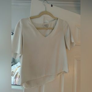Aritiza Babaton White Randy Blouse